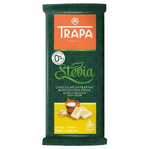 Trapa Stevia, fehércsokoládé  75g