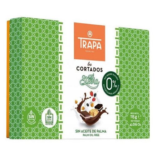 Trapa, Cortados Stevia, desszertválogatás, cukormentes, 115g