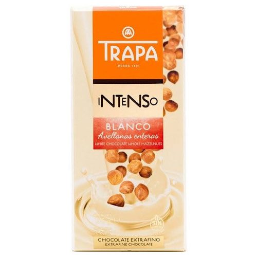 Trapa Intenso Blanco Avellana 175g - Fehércsokoládé egész mogyoróval 