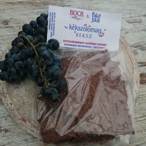 Falatka&Bock Kékszőlőmag keksz 85g (Gluténmentes, laktózmentes, vegán, szénhidrát csökkentett)