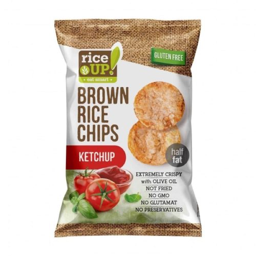 Rice up ketchup ízű rizs chips 60g