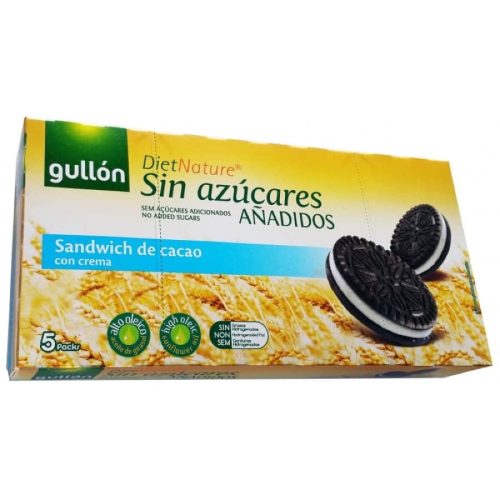 Gullón Twins sandwich - krémes töltelékkel, hozzáadott cukor nélkül 210g