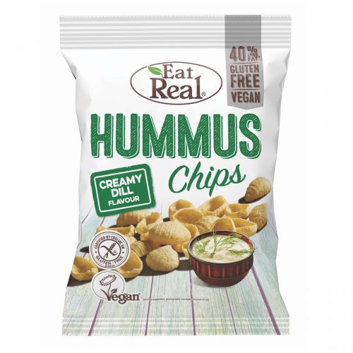 Eat Real Hummus Chips - Tejszínes Kapros 45g