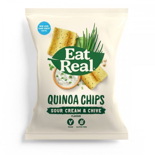 Eat Real Quinoa Chips - Tejföl ízű és Snidlinges (Metélőhagymás) 30g