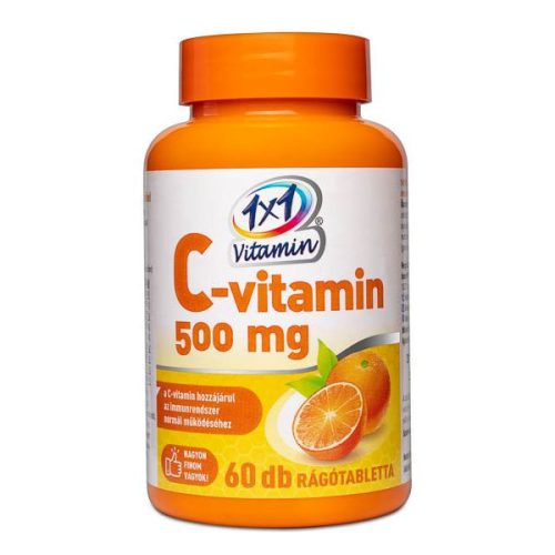 1x1 Vitaday C-vitamin 500 mg rágótabletta narancs (60db)