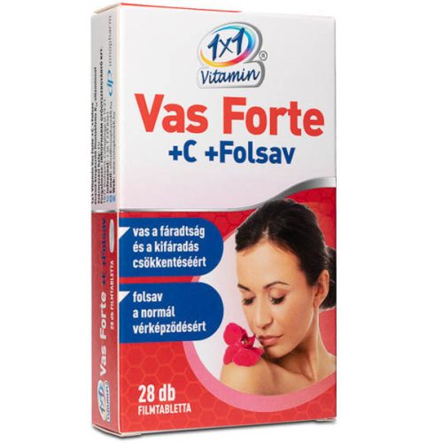 1x1 Vitamin Vas Forte + C + folsav étrend-kiegészítő filmtabletta 28 db