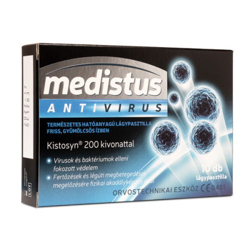 Medistus® Antivirus lágypasztilla ORVOSTECHNIKAI ESZKÖZ CE 0481