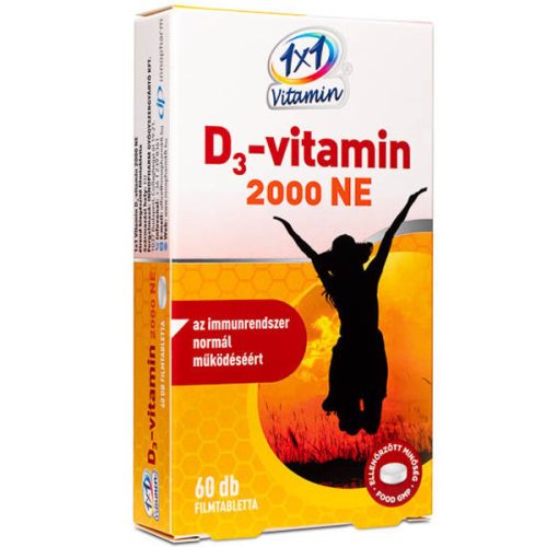 1x1 Vitamin D3-vitamin 2000 NE étrend-kiegészítő filmtabletta (60 db)