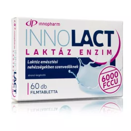   Innopharm Innolact Laktáz enzim 6000 FCCU étrend-kiegészítő filmtabletta (60 db)