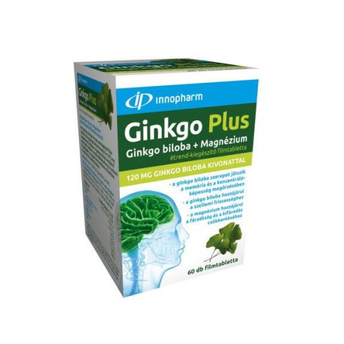 Innopharm Ginkgo Biloba 100 mg + Magnézium kapszula (60db)