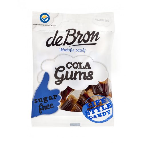 DeBron ’’cola-gums’’ cukormentes gumicukor 100 g