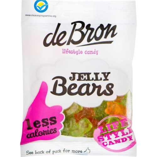 DeBron „Jelly bears” gumicukor Glutén- és cukormentes 90 g