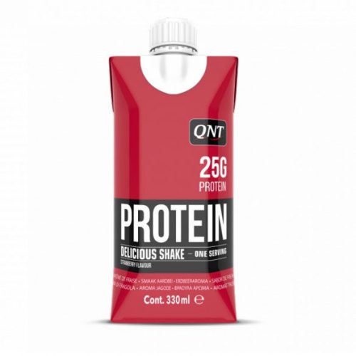 QNT Delicious Protein Shake 330ml fehérjeital - Strawberry 