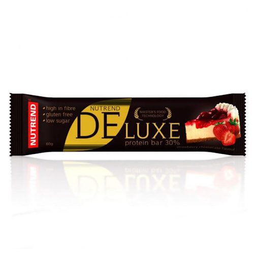 Nutrend Deluxe fehérje szelet 60g - Strawberry Cheescake
