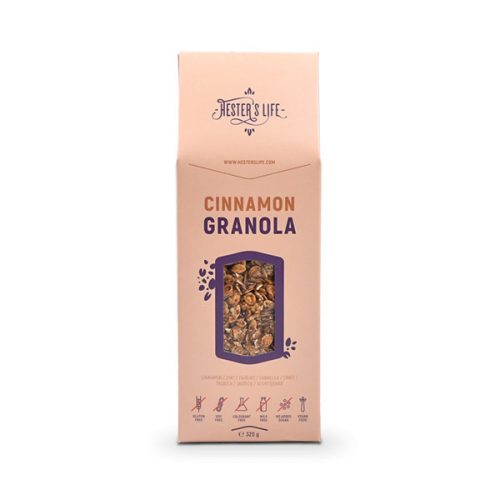 Hester's Life Cinnamon granola- fahéjas granola 320 g