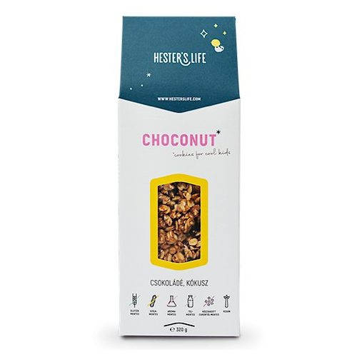 Hester's Life Choconut Cookies / csokoládés-kókuszos gabonapehely, 320g