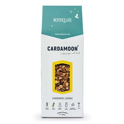 Hester's Life Cardamoon Cookies / kardamomos-lenmagos gabonapehely, 320g