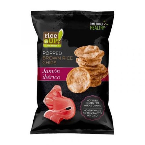 Rice up, ibériai sonka ízű rizs chips, 60g