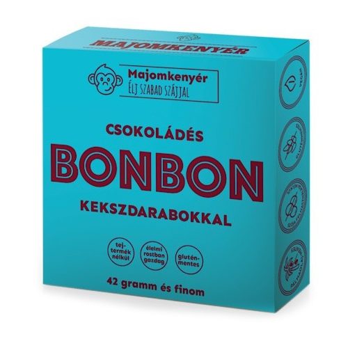 Majomkenyér, Csokoládés-Kekszes bonbon, 42g