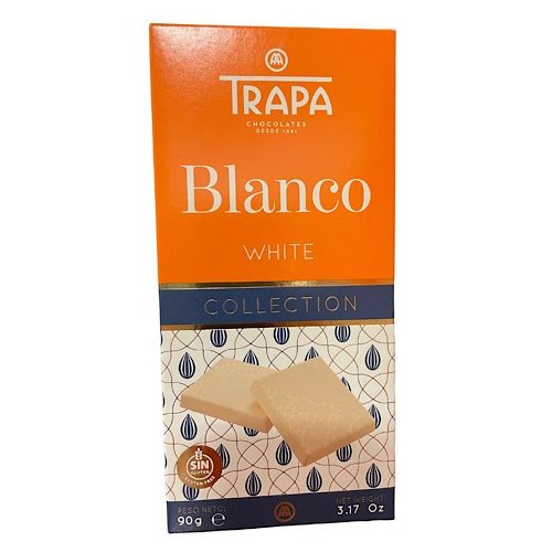 Trapa Collection, fehércsokoládé tábla, gluténmentes, 90g