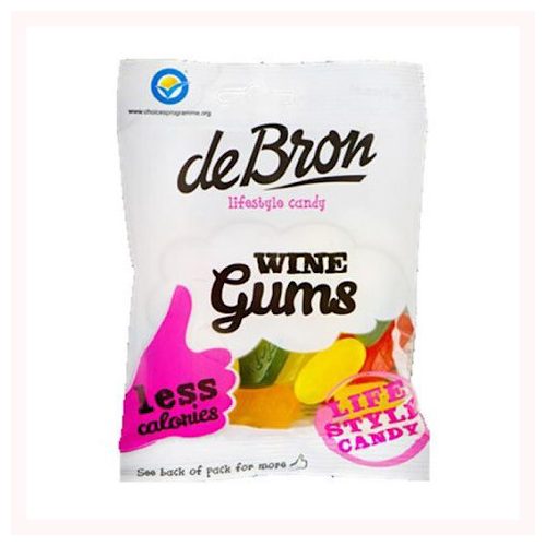 DeBron Wine Gums, zselémentes, gluténmentes, cukormentes, gumicukor, 100g