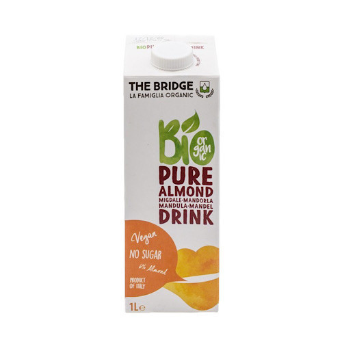 The Bridge Bio Mandulaital, Pure, hozáadott cukormentes, 1000 ml