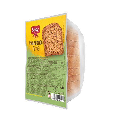 Schar Pan Rustico kenyér, gluténmentes, laktózmentes, 250g