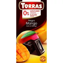   Torras, Mangós étcsokoládé, hozzáadott cukor nélkül, gluténmentes, vegán, 75g