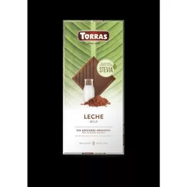   Torras, Stevia, Tejcsokoládé tábla, hozzáadott cukor nélkül, édesítőszerrel, gluténmentes, 100g