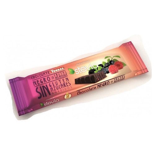 Torras, Erdei gyümölcsös étcsokoládé szelet, hozzáadott cukor nélkül, GM, vegán, 35g