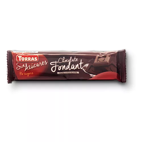 Torras, Étcsokoládé szelet, hozzáadott cukor nélkül, gluténmentes, 30g