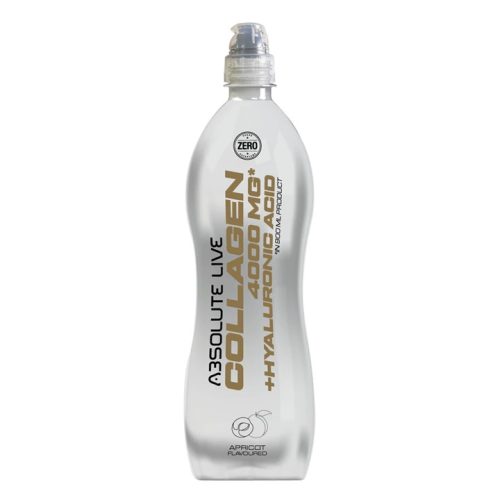 Absolute Live, Kollagén + Hialuronsav, sárgabarack ízű ital, 900ml
