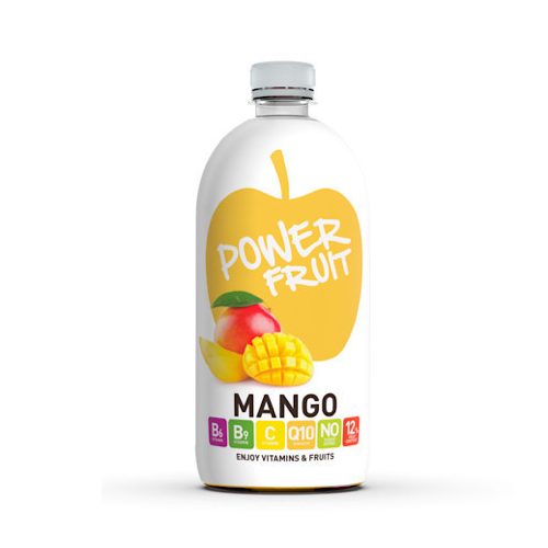 Power Fruit Mangó ízű ital, Q10, C- és B-vitaminokkal, 750ml