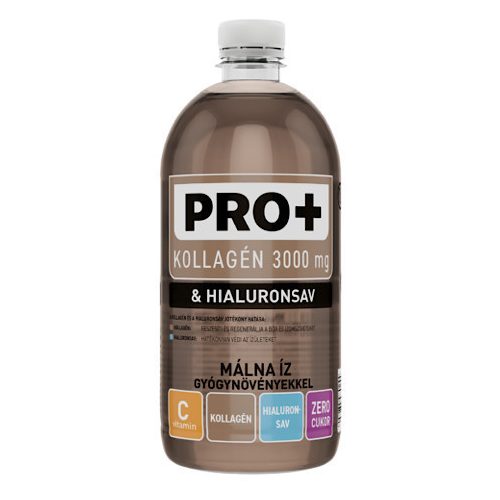 Pro+ Kollagén+Hialuronsav, Málna ízű ital, 750ml