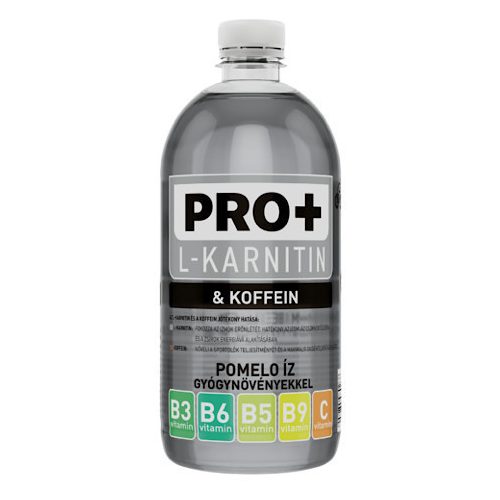 Pro+ L-Karnitin+Koffein, Pomelo ízű ital, 750ml