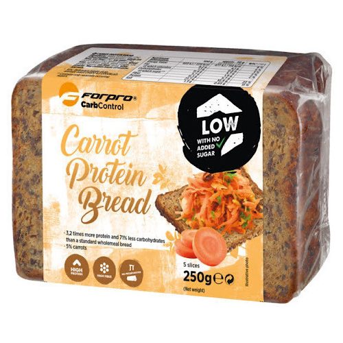 ForPro Protein Bread, Carrot/Répa, 250g
