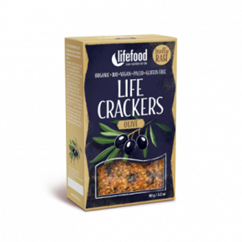 Organic Life Crackers - olivás, 90g