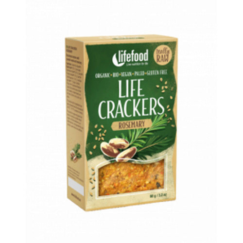 Organic Life Crackers - rozmaringos, 90g