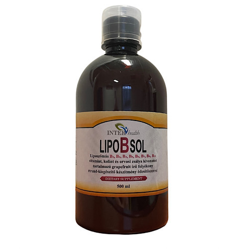 Interhealth LipoBsol, B-vitamin tartalmú étrendkiegészítő, 500ml