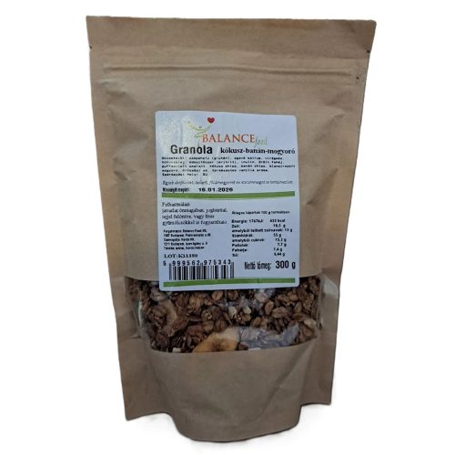 Balancefood granola, kókuszos-banános, 300g