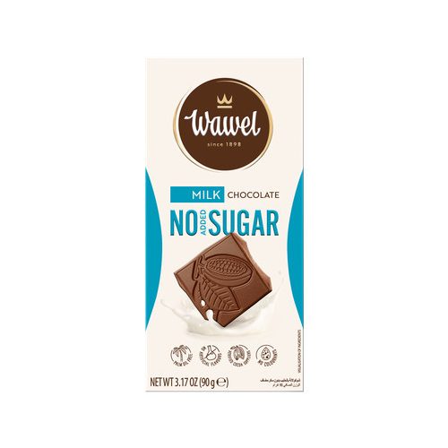 Wawel, Étcsokoládé, hozzáadott cukor nélkül, édesítőszerrel, 90g