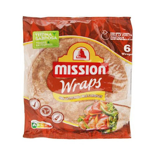 MISSION Wrap Teljes kiőrlésű 25cm, 370g (6db/cs)