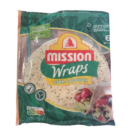 MISSION Wrap Chia & Quinoa 25cm, 370g (6db/cs)