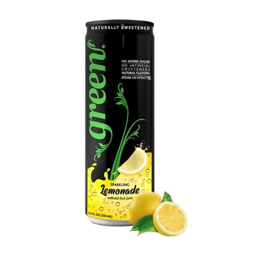 GREEN Citromlé - szénsavas, steviával, dobozos, 330ml