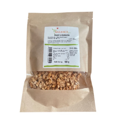 Aszalt almakocka, héj nélkül, 100g