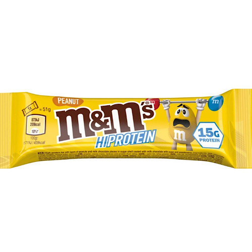 M&M's protein penaut bar, mogyorós fehérjeszelet, 51g