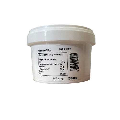 Citromsav, dobozban, 500g
