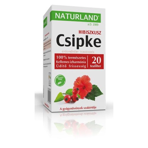 Naturland Csipke-Hibiszkusz teakeverék filteres 20x3 g