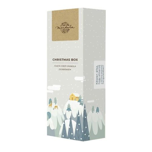 Mendula Karácsonyi doboz Fekete-erdő granolával és Zserbókrémmel