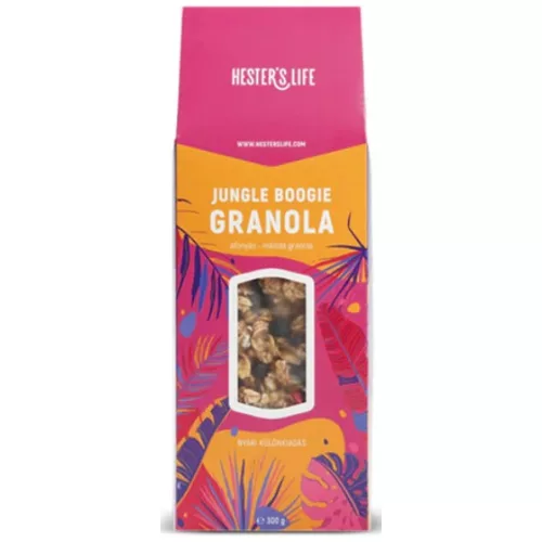 Hester's Life Jungle Boogie granola, áfonyás-málnás, 300g 